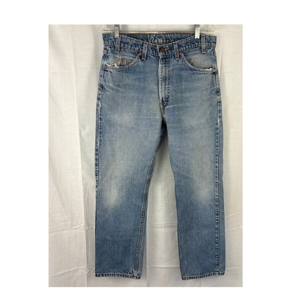 Levi's Vintage 1997 505 Regular Fit Straight Leg Jeans USA 33 x 30 Wallet Fade - Picture 2 of 8